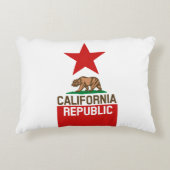 カリフォルニア州旗スター アクセントクッション (正面)