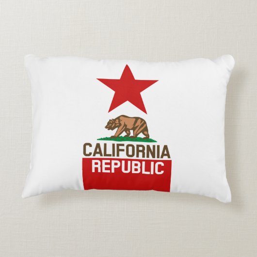 カリフォルニア州旗スター アクセントクッション (裏面)