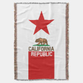 カリフォルニア州旗スター スローブランケット (正面縦)
