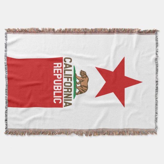 カリフォルニア州旗スター スローブランケット (正面)