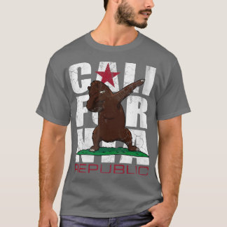 カリフォルニア州旗ダビングベア Tシャツ