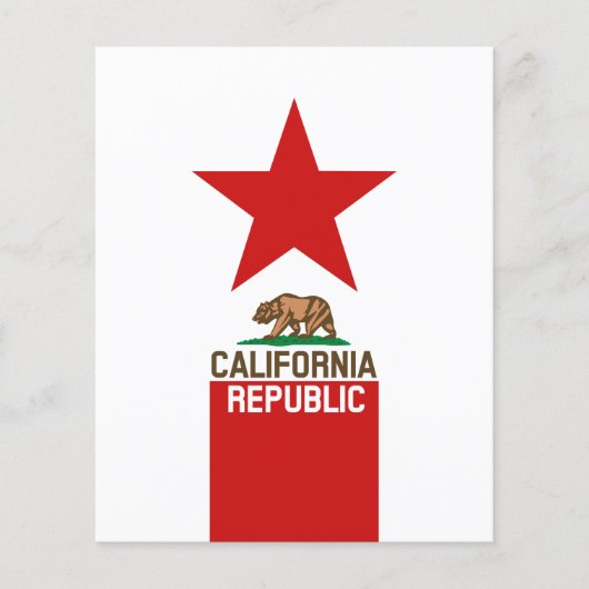カリフォルニア州旗デコール チラシ (正面)