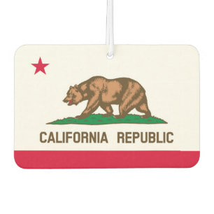 カリフォルニア州旗デザイン カーエアーフレッシュナー