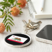 カリフォルニア州旗デザイン キーホルダー (側面)