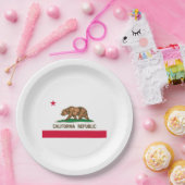 カリフォルニア州旗デザイン ペーパープレート (パーティー)