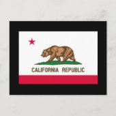 カリフォルニア州旗デザイン ポストカード (正面)