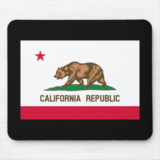 カリフォルニア州旗デザイン マウスパッド (正面)
