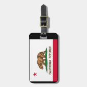 カリフォルニア州旗デザイン ラゲッジタグ (正面縦)