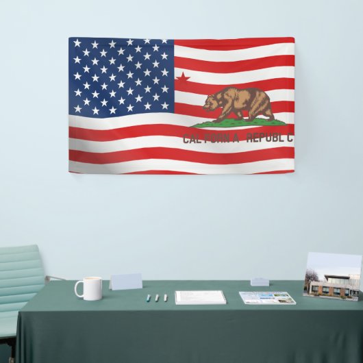 カリフォルニア州旗デザイン 横断幕 (トレードショー)