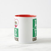 カリフォルニア州旗ハートイーグルロック マグカップ (中央)