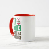 カリフォルニア州旗ハートシエラマドレー マグカップ (正面左)