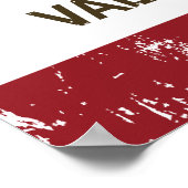 カリフォルニア州旗バレホ ポスター (角)