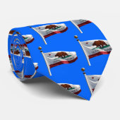 カリフォルニア州旗ブルースカイ写真 ネクタイ (ロール)