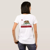 カリフォルニア州旗プラヤデルレイ Tシャツ (裏面フル)