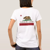 カリフォルニア州旗プラヤデルレイ Tシャツ (裏面)
