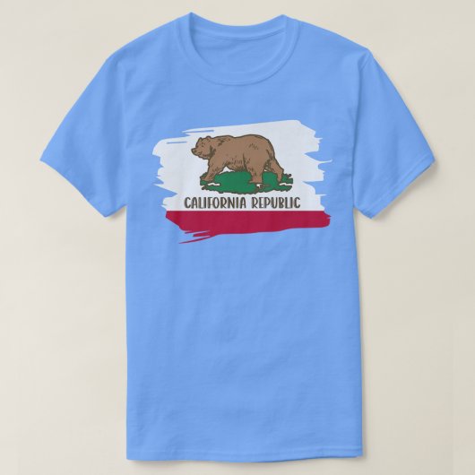 カリフォルニア州旗ベアプレミアム486 Tシャツ (デザイン正面)