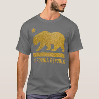 カリフォルニア州旗ベアースターカリフォルニア土産ウォム Tシャツ