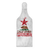 カリフォルニア州旗ベアー絵を描インスタイル・デコール カッティングボード (正面)