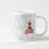 カリフォルニア州旗ベアー絵を描インスタイル・デコール ジャンボコーヒーマグカップ (右)