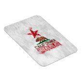 カリフォルニア州旗ベアー絵を描インスタイル・デコール マグネット (右側)