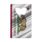 カリフォルニア州旗ボトルオープナークレジットカードサイズ クレジットカード栓抜き (裏面)