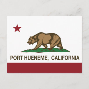 カリフォルニア州旗ポートハネメ ポストカード