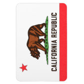 カリフォルニア州旗マグネット マグネット (縦)