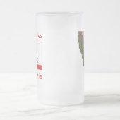 カリフォルニア州旗マップシティマグ フロストグラスビールジョッキ (中央)