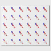 カリフォルニア州旗ラッピング紙 ラッピングペーパー (フラット)