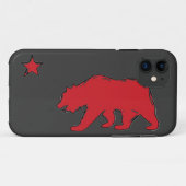 カリフォルニア州旗レッドグレーベアiphone 5ケース Case-Mate iPhoneケース (裏面(横))