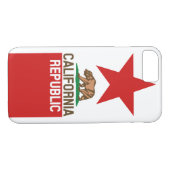 カリフォルニア州旗レッドスターデザイン Case-Mate iPhoneケース (裏面(横))