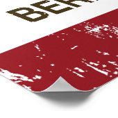 カリフォルニア州旗動揺して幕 ポスター (角)