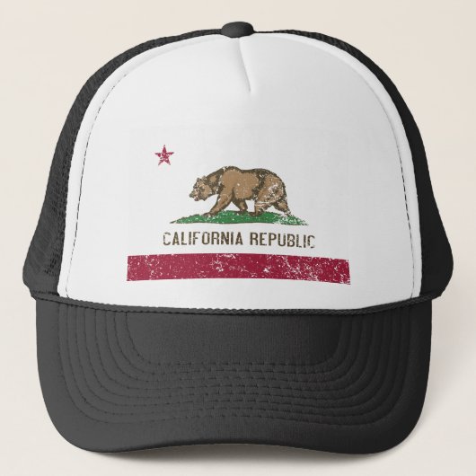 カリフォルニア州旗動揺して キャップ (正面)