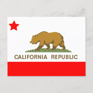 カリフォルニア州旗州 ポストカード