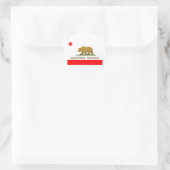 カリフォルニア州旗州 ラウンドシール (バッグ)