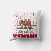 カリフォルニア州旗文字 クッション (裏面)