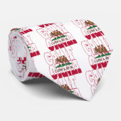 カリフォルニア州旗文字 ネクタイ (ロール)