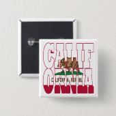 カリフォルニア州旗文字 缶バッジ (正面&裏面)