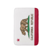 カリフォルニア州旗、アメリカ州旗 バスマット (正面縦)