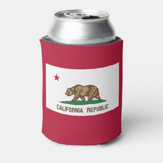 カリフォルニア州旗、アメリカ州旗 缶クーラー (缶裏面)
