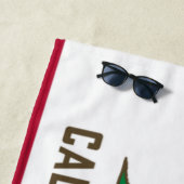 カリフォルニア州旗（カリフォルニア共和国） ビーチタオル (インサイチュ)