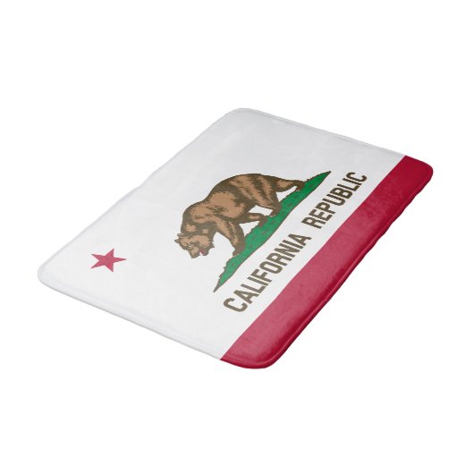 カリフォルニア州旗、カリフォルニア州旗、バスルーム用マット バスマット (アングル)