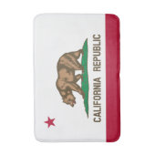 カリフォルニア州旗、カリフォルニア州旗、バスルーム用マット バスマット (正面縦)