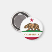 カリフォルニア州旗、カリフォルニア州、アメリカ合衆国の休日/スポーツ マグネット (正面/裏面)