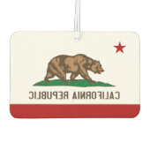 カリフォルニア州旗 – カーエアーフレッシュナー (裏面)