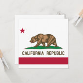 カリフォルニア州旗 カード (正面/裏面インサイチュ)