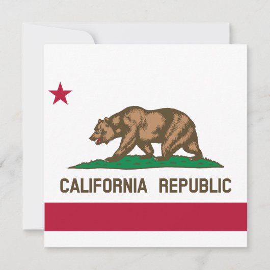 カリフォルニア州旗 カード (正面)