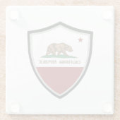 カリフォルニア州旗 ガラスコースター (裏面)
