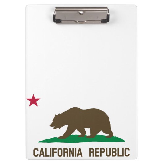 カリフォルニア州旗 クリップボード (正面)