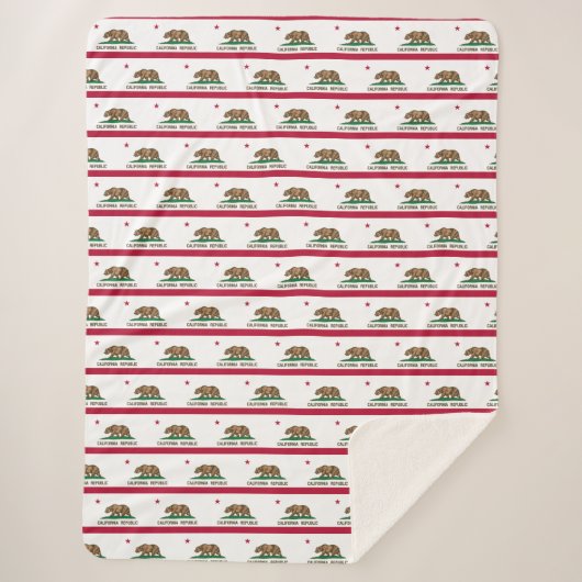 カリフォルニア州旗 シェルパブランケット (正面)